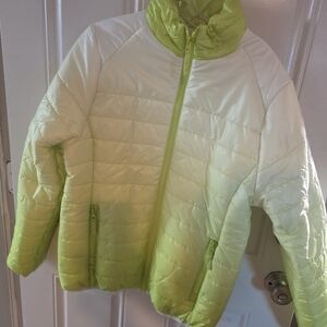 Tipsy Ski Jacket Green And White